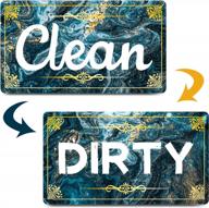 dirty clean dishwasher magnet: kitchen organization & storage necessity! logo