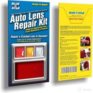 🚗 revive your car's appearance with blue star non grid pattern auto lens repair kit (red) logo