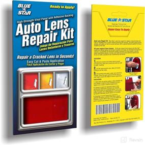 img 1 attached to 🚗 Revive Your Car's Appearance with Blue Star Non Grid Pattern Auto Lens Repair Kit (Red)
