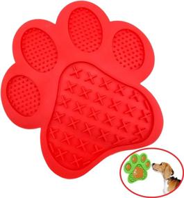 img 4 attached to Mycicy Dog Lick Pad - The Ultimate Slow Eating Mat With Super Suction For Mess-Free Grooming, Training And Bathing!