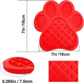 img 3 attached to Mycicy Dog Lick Pad - The Ultimate Slow Eating Mat With Super Suction For Mess-Free Grooming, Training And Bathing!