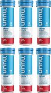 nuun active electrolyte enhanced tablets sports nutrition via hydration logo
