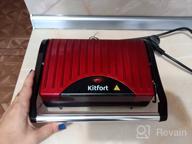 img 1 attached to Sandwich maker Kitfort KT-1609 Panini Maker, red review by Ada Suprynowicz ᠌