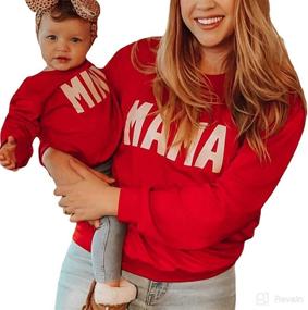 img 3 attached to Matching Outfits Sweatshirt Pullover Sweater Apparel & Accessories Baby Boys ... Clothing