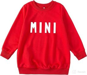 img 1 attached to Matching Outfits Sweatshirt Pullover Sweater Apparel & Accessories Baby Boys ... Clothing