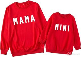 img 4 attached to Matching Outfits Sweatshirt Pullover Sweater Apparel & Accessories Baby Boys ... Clothing