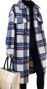 img 2 attached to Chartou Womens Lightweight Spread Shacket Women's Clothing : Coats, Jackets & Vests