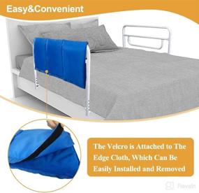img 1 attached to 🛏️ Protective Bed Rail Covers for Hospital Beds - Elderly Adults & Seniors Bumper Pads