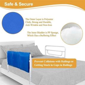 img 2 attached to 🛏️ Protective Bed Rail Covers for Hospital Beds - Elderly Adults & Seniors Bumper Pads