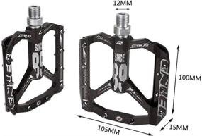img 2 attached to ENLEE Non-Slip Mountain Bike Pedals - Lightweight Aluminum Alloy MTB Pedals With 3 Bearings And 9/16 Inch Axle For BMX And MTB Riding