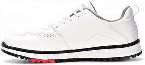 img 3 attached to Ultimate Comfort And Performance: NOXNEX Men'S Spikeless Golf Shoes