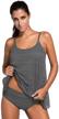 layered mesh and lace tankini swimsuit set for women with bikini bottoms by vanbuy logo
