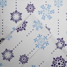 img 1 attached to ❄️ Pointehaven 200 GSM Cal King Flannel Sheet Set in Snow Drop Color