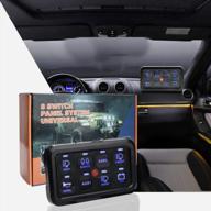 mayspare 8 gang switch panel: on-off led car pod touch switch box для автомобильной цепи управления и релейной системы с наклейками логотип