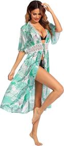 img 3 attached to Stylish Ekouaer Womens Cardigans Sleeve Swimsuit: Trendy Women's Clothing for Swimsuits & Cover Ups