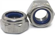 100-pack fullerkreg stainless steel 10-32 nylon insert hex lock nuts - durable & secure fasteners logo