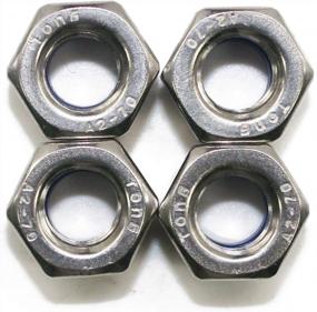 img 1 attached to 100-Pack Fullerkreg Stainless Steel 10-32 Nylon Insert Hex Lock Nuts - Durable & Secure Fasteners