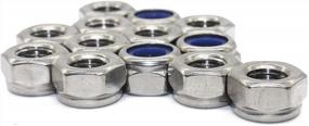 img 2 attached to 100-Pack Fullerkreg Stainless Steel 10-32 Nylon Insert Hex Lock Nuts - Durable & Secure Fasteners