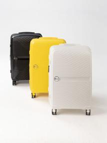 img 4 attached to FEELWAY trolley case, PP LUGGAGE yellow, size M