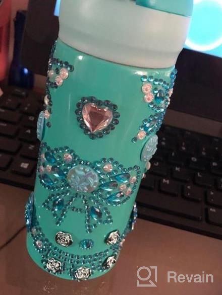 img 1 attached to Cullaby Girls' Craft Kit - Decorate Your 12Oz BPA-Free Insulated Stainless Steel Water Bottle With Stickers - Best For Ages 5-12 - DIY Project For Teens - Baby Girl Blue Design review by Elijah Harvey