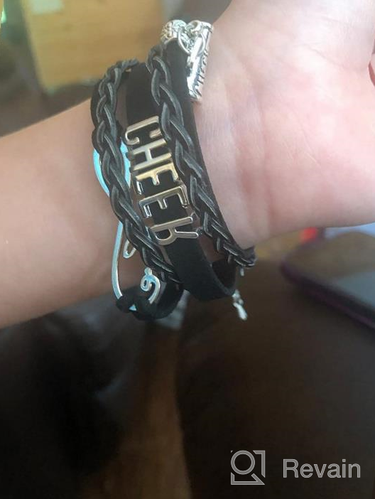 img 1 attached to Cheer Bracelet Cheerleading - Perfect Cheer Charm Bracelet for Cheerleaders of All Ages! review by Alexis Henderson