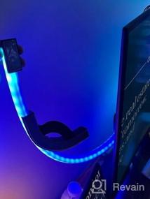 img 5 attached to Govee DreamView G1 Pro Gaming Lights с камерой, 24-32-дюймовым компьютером с цветовым соответствием видео, синхронизацией музыки и 42 сюжетными режимами для геймеров — 55-дюймовые светодиодные ленты + 17-дюймовые световые полосы