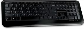 img 2 attached to 💻 Microsoft Wireless Keyboard 850 Special Edition - Black: Combo with Mouse, USB Transceiver, and Ambidextrous Design