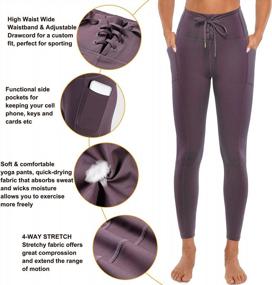 img 2 attached to Feel Comfy And Confident In RACELO'S High Waisted Yoga Leggings With Pocket - Perfect For Running And Athletic Workouts!