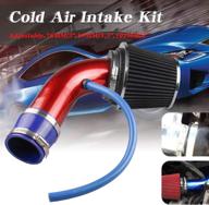 ryanstar precision cold air intake pipe upgrade - high-performance universal car aluminum induction filter hose kit in red logo