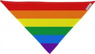 colorful gay pride dog bandana - 26" all over print rainbow horizontal flag design by tooloud logo