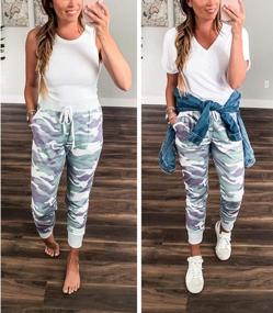 img 2 attached to Stay Stylish And Comfy With TIKSAWON Women'S Fashion Printed Jogger Pants