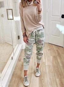img 3 attached to Stay Stylish And Comfy With TIKSAWON Women'S Fashion Printed Jogger Pants