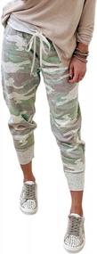 img 4 attached to Stay Stylish And Comfy With TIKSAWON Women'S Fashion Printed Jogger Pants