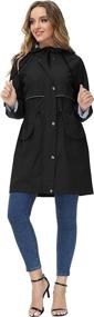 img 2 attached to JASAMBAC Womens Jacket Waterproof Windbreaker Women's Clothing ~ Coats, Jackets & Vests