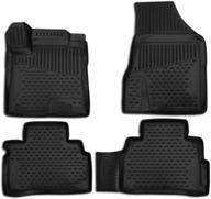 🚗 premium custom fit floor mats & seat liners for nissan murano 2015-2022: all-weather full set, black (all models) logo