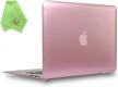 luxury rose gold metallic hard shell case cover for macbook air 11 inch (a1370/a1465) + microfibre cleaning cloth - ueswill logo