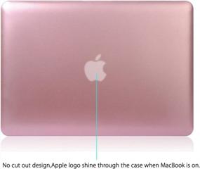 img 2 attached to Роскошный металлический жесткий чехол из розового золота для MacBook Air 11 дюймов (A1370 / A1465) + салфетка для чистки из микрофибры - UESWILL
