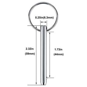 img 3 attached to Release Diameter Effective Stainless Hardware Fasteners ~ Pins