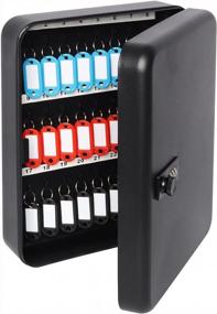img 2 attached to Large Key Cabinet With 48 Hooks And Combination Lock, Wall-Mounted Key Box, 11.8" X 9.2" X 3