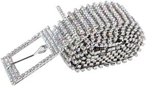 img 3 attached to 💎 Crystal Rhinestone Sparkle Waistband: A Must-Have Women's Accessory Belt