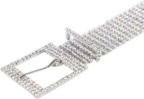 img 2 attached to 💎 Crystal Rhinestone Sparkle Waistband: A Must-Have Women's Accessory Belt