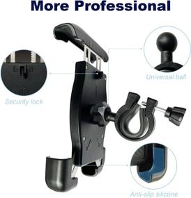 img 1 attached to 🚲 Sturdy and Durable Bike Phone Holder/Mount for 4.7"-6.8" Cellphone: Ideal for Motorcycles, Bicycles, Street Bikes, Dirt Bikes, and Scooters