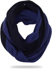 img 1 attached to FORBUSITE Stylish Cable Infinity Winter Women's Accessories ~ Scarves & Wraps