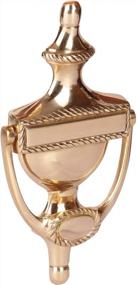 img 2 attached to SKANDH Georgian 6" Inch Solid Brass Door Knocker, Polished Brass Lacquered