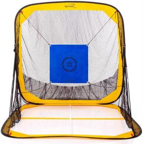 img 3 attached to Get Better At Golf With The Spornia SPG 7X7 Golf Practice Net - Catch Net System With Golf Simulator Target Sheet And Two Side Barrier