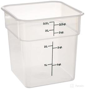 img 1 attached to ➡️ Cambro 4 Quart Translucent CamSquare Storage Container