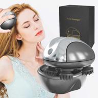 revitalize your scalp with kxcdtech handheld electric vibrating massager - promotes hair growth, stress relief and deep cleansing - portable, waterproof and cordless logo