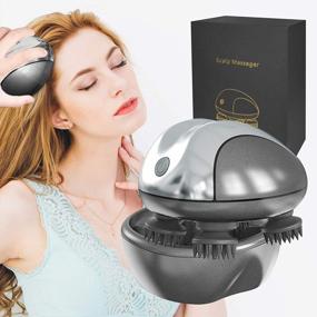 img 4 attached to Revitalize Your Scalp With KXCDTECH Handheld Electric Vibrating Massager - Promotes Hair Growth, Stress Relief And Deep Cleansing - Portable, Waterproof And Cordless