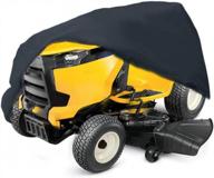 🚜 54-inch riding lawn mower cover - heavy duty waterproof polyester oxford tractor cover | uv, dust, and water resistant | universal fit with drawstring & storage bag | black logo