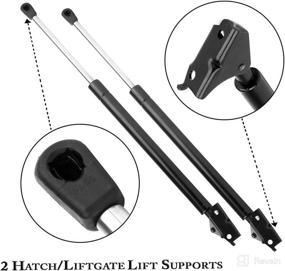 img 3 attached to 🚀 1993-1998 Jeep Grand Cherokee Rear Hatch Liftgate Lift Supports (Pack of 2) - 4856 4857